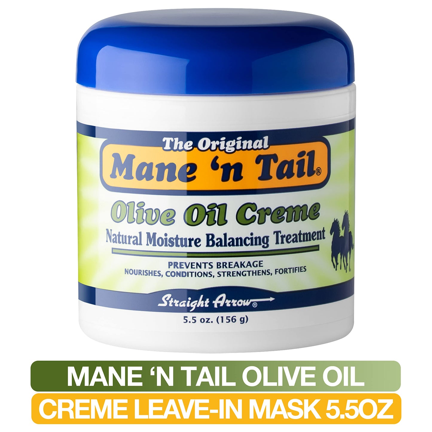 Mane 'n Tail Olive Oil Creme NATURAL MOISTURE BALANCING TREATMENT 5.5 Ounce