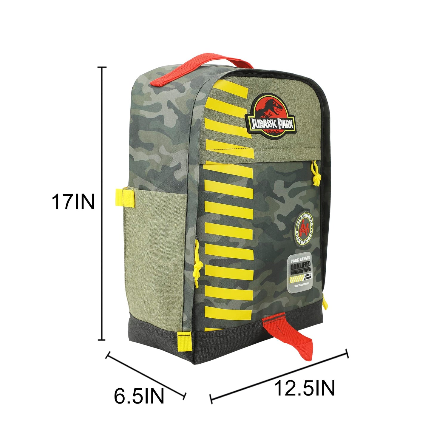 Bioworld Jurassic Park Logo 16" Tan & Camo Backpack