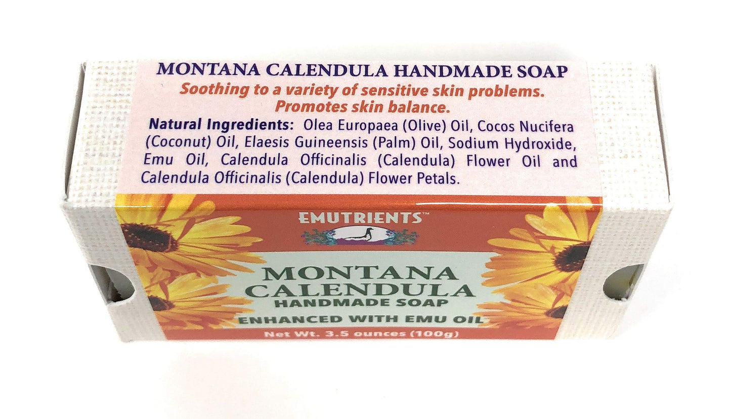 Montana Emu Ranch - Montana Calendula Handmade Soap 3.5 Ounce Bar