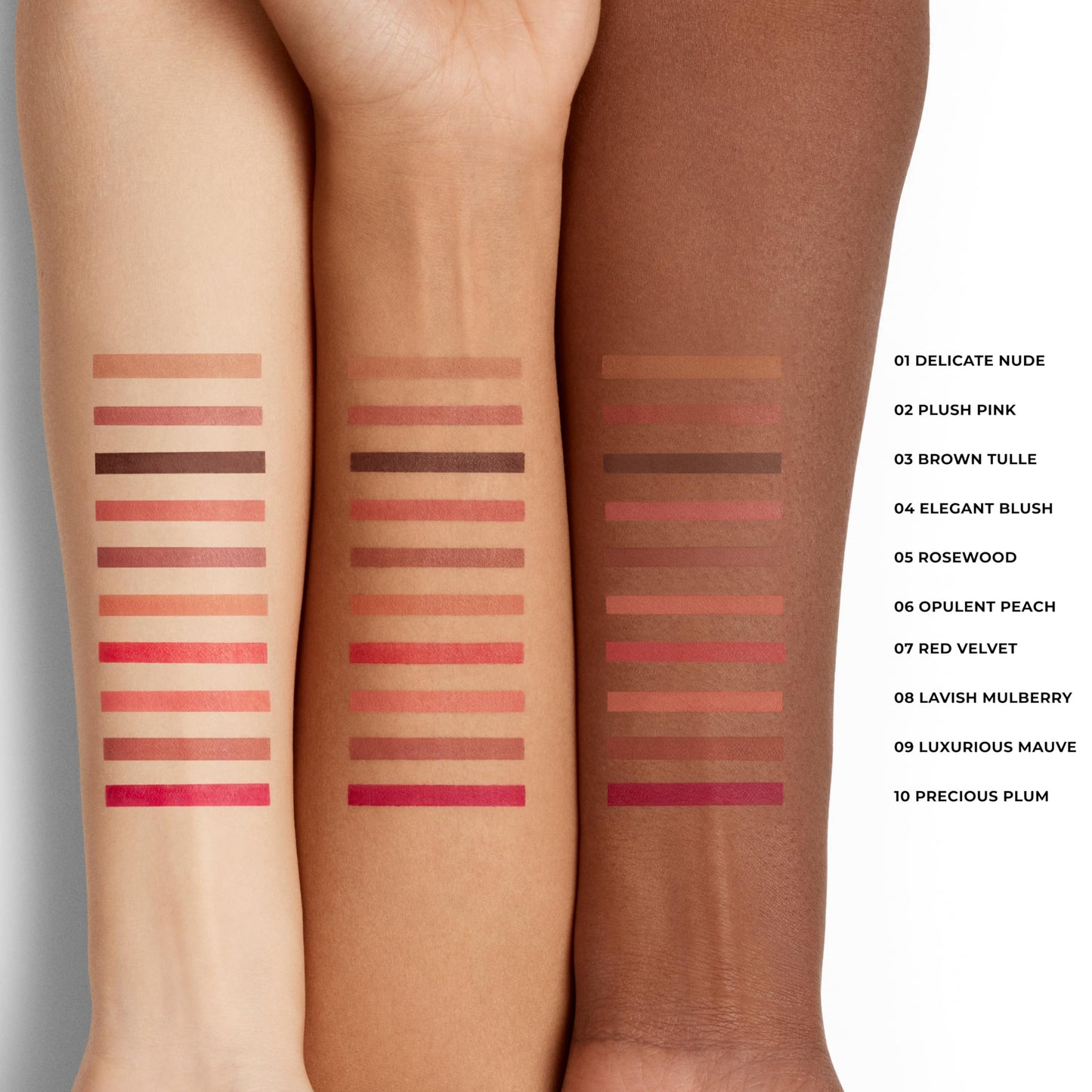 Laura Mercier Caviar Perfecting Lip Liner Pencil, 16HR Longwear, Comfortable Non-Dragging Application, Feather and Water-Proof, Infused with French