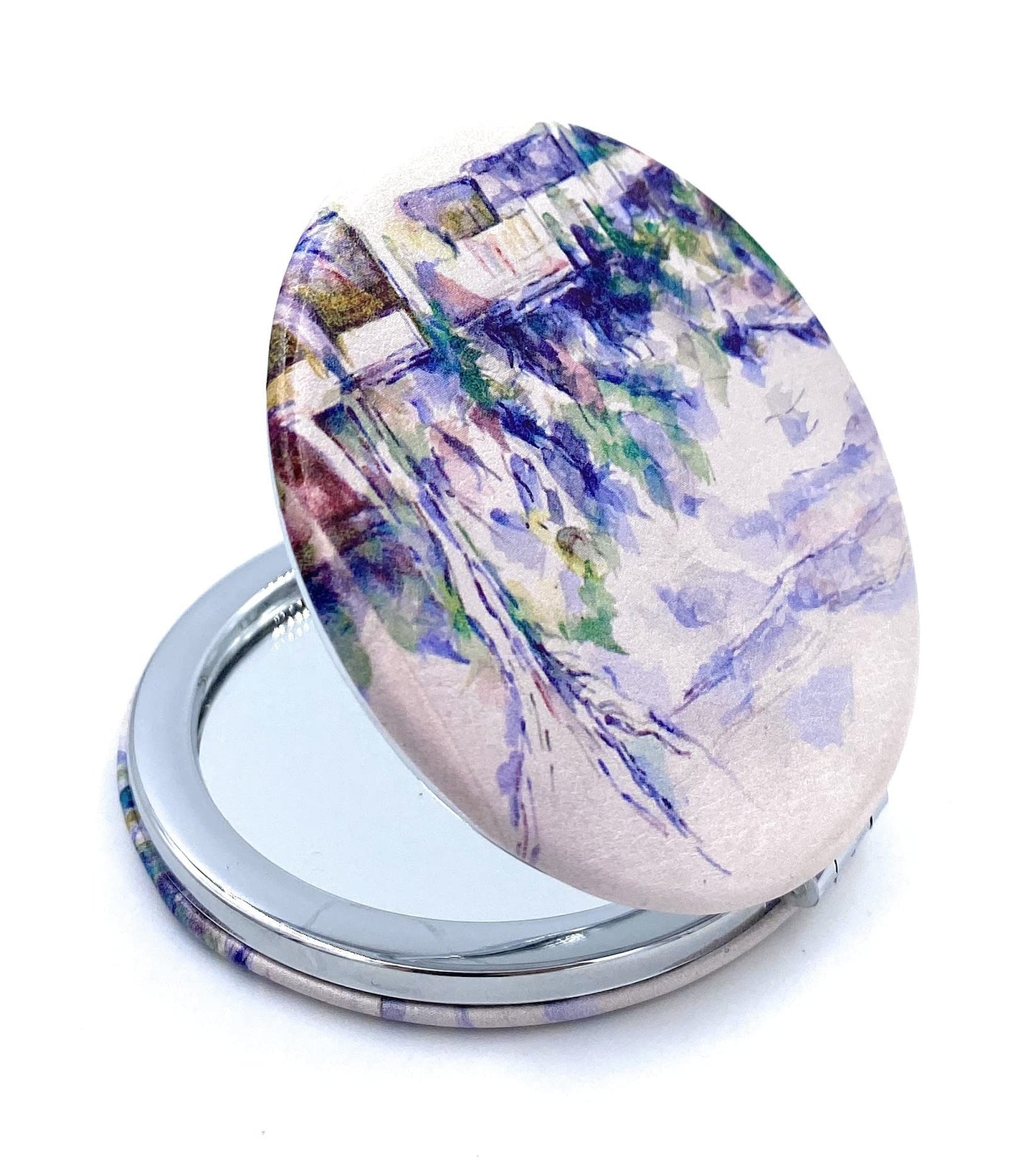 Aeisage Compact Mirror White Pocket Mirror Bulk for Kids Small Travel Mirror for Bags Paul Cezanne Art Print Unique Makeup Gift for Girls