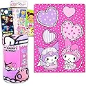 Hello Sanrio Sanrio Hello Kitty Fleece Blanket Set - My Melody and Kuromi Blanket Bundle with Hello Kitty Stickers and More for Kids Full