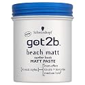 Schwarzkopf got2b Beach Matt Surfer Look Matt Paste 100ml (Pack of 2)