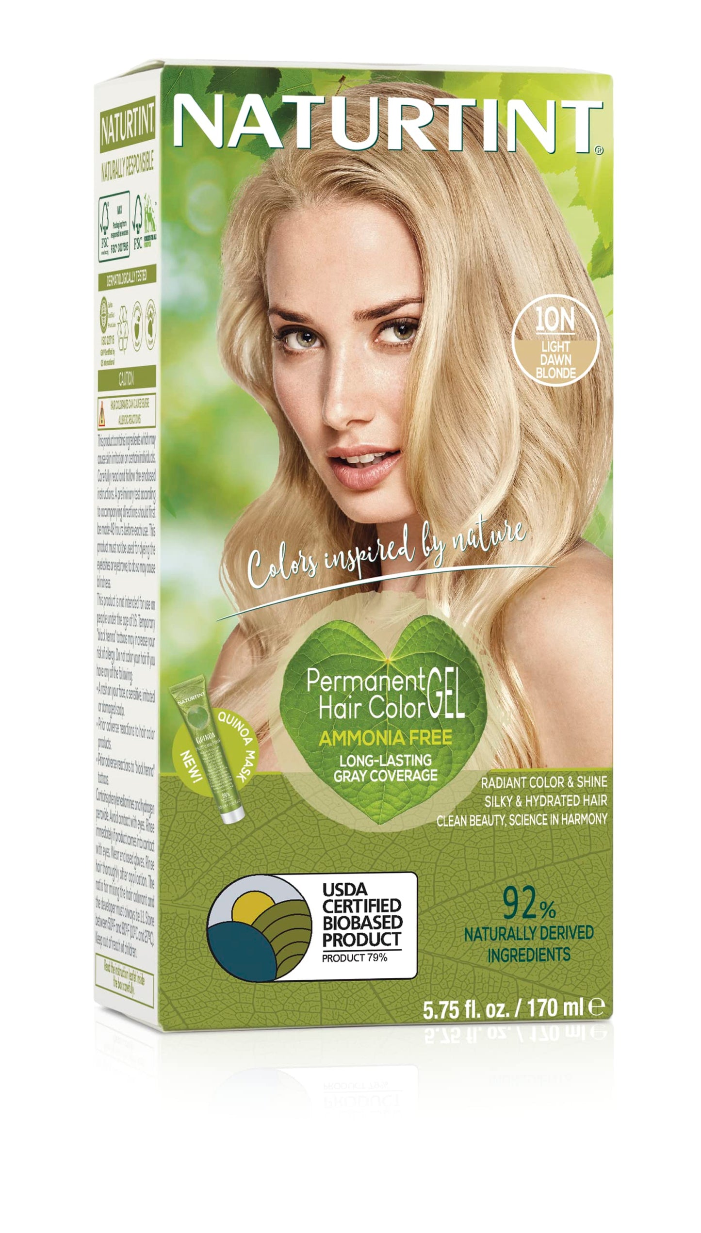 NATURTINT HAIR COLOR,10N,LT DAWN BL, 5.28 FZ