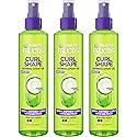 Garnier Fructis Style Curl Shape Defining Spray Gel for No Frizz, 8.5 Fl Oz, 3 Count (Packaging May Vary)
