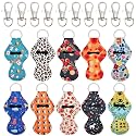 allydrew 10 Pack Chapstick Holder Keychain, Keyring for Lip Balm Lip Gloss Lipstick with 10 Pieces Metal Keyring Clasps, Fun collection