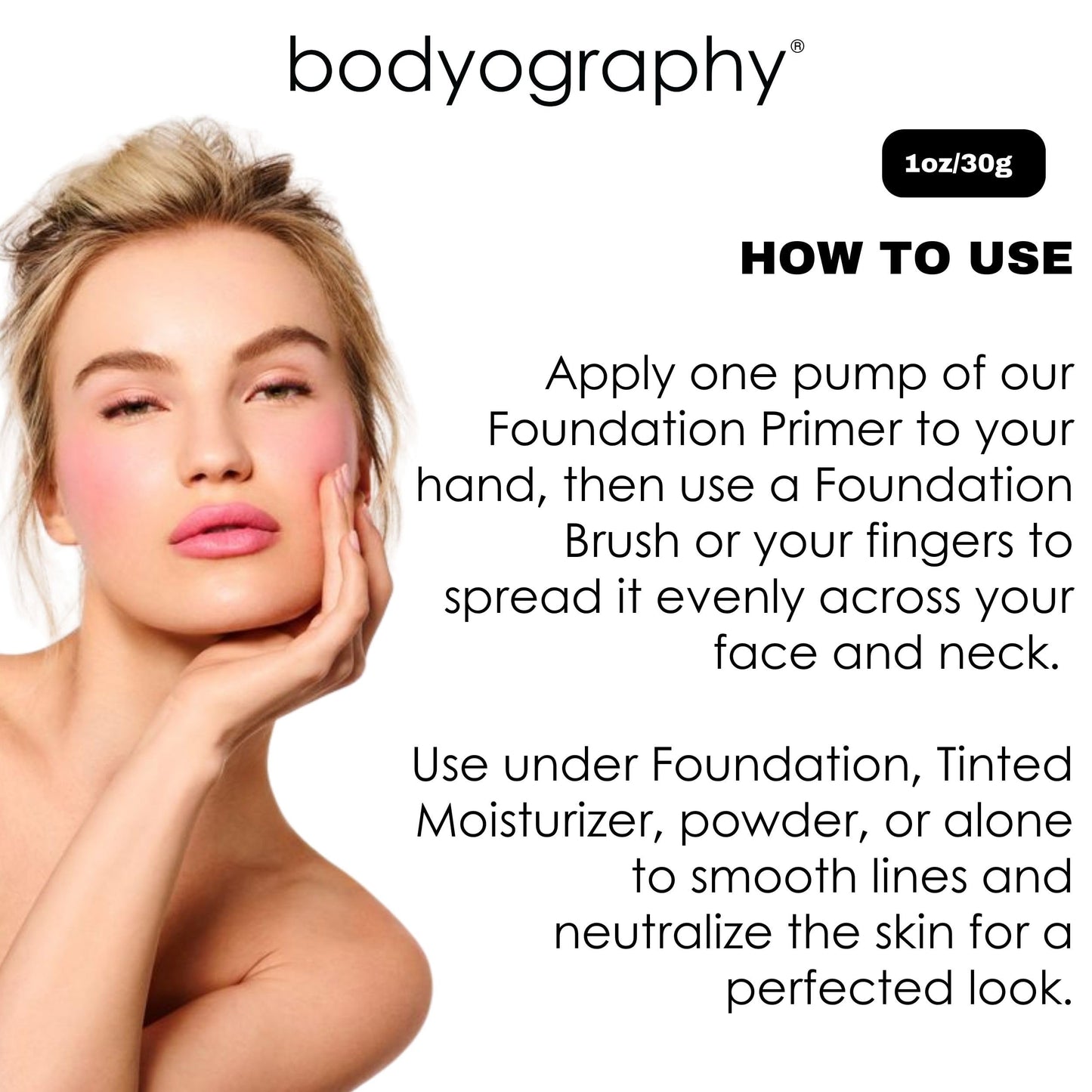 BODYOGRAPHY - Foundation Primer (Green): Flawless Anti-Aging Salon Makeup Primer w/Vitamin E, A, Jojoba, Grapeseed Oil | Control Shine | Gluten-Free