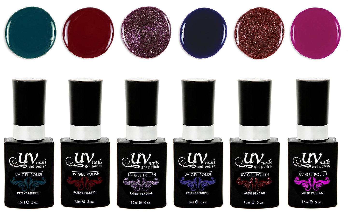 UV-NAILS Gel nail polish cure with UV or LED nail lamp gel polish for nails Set of 6 (CAPRI) Beauty & Personal Care UV-NAILS
