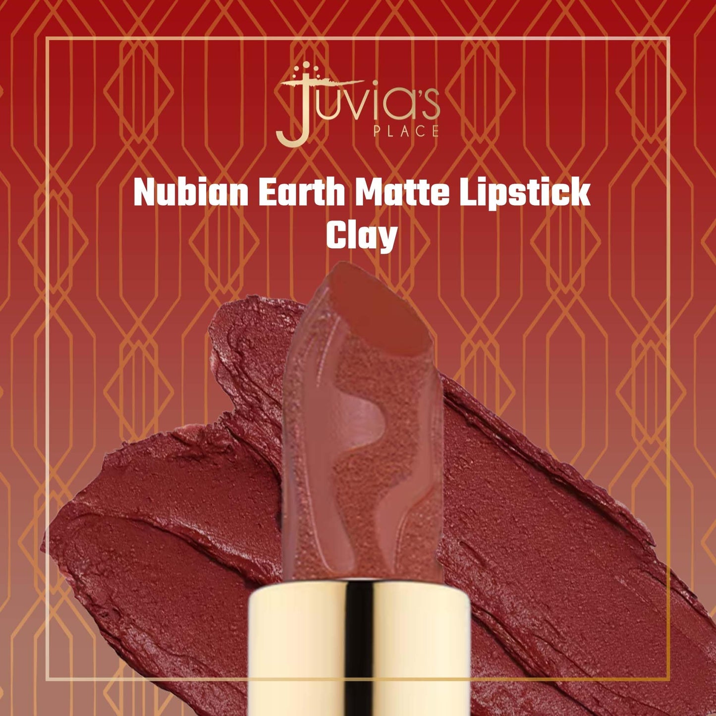 Juvia's Place Nubian Earth Matte Lipstick Clay - Hydrating Long-lasting Lipstick, Richly Pigmented Lip Makeup, Creamy with Matte Finish Beauty & Lip