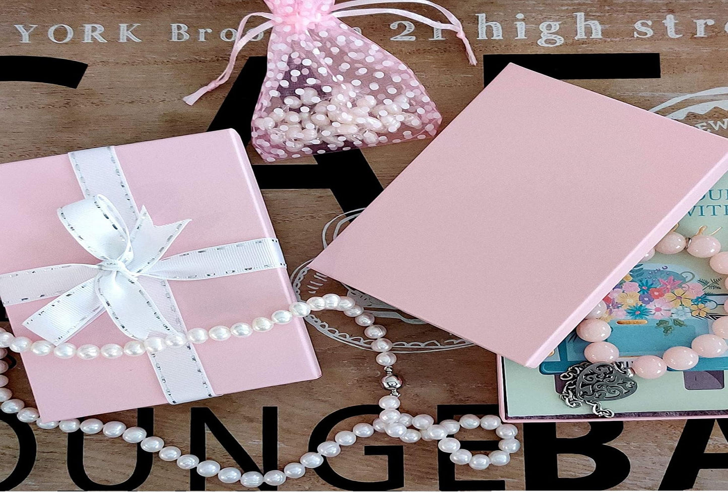 RJ Displays- 12 Pack Pink Cotton Filled Cardboard Paper Jewelry Box with snug-fitting lids. Gift Case for Bracelets, Bangle, Necklaces, Brooch…