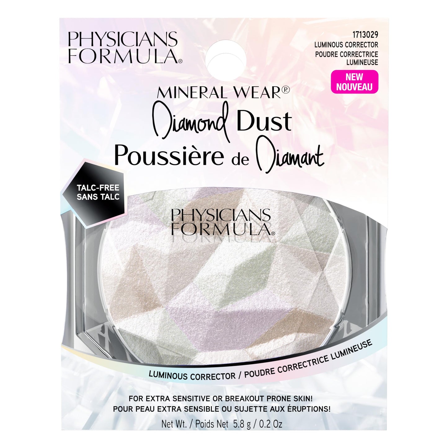 Physicians Formula Mineral Wear Diamond Dust, Radiant Soft-Focus Finish, Talc-Free Powder & Serum Hybrid with Diamond Dust & Vitamin E, Cruelty-Free
