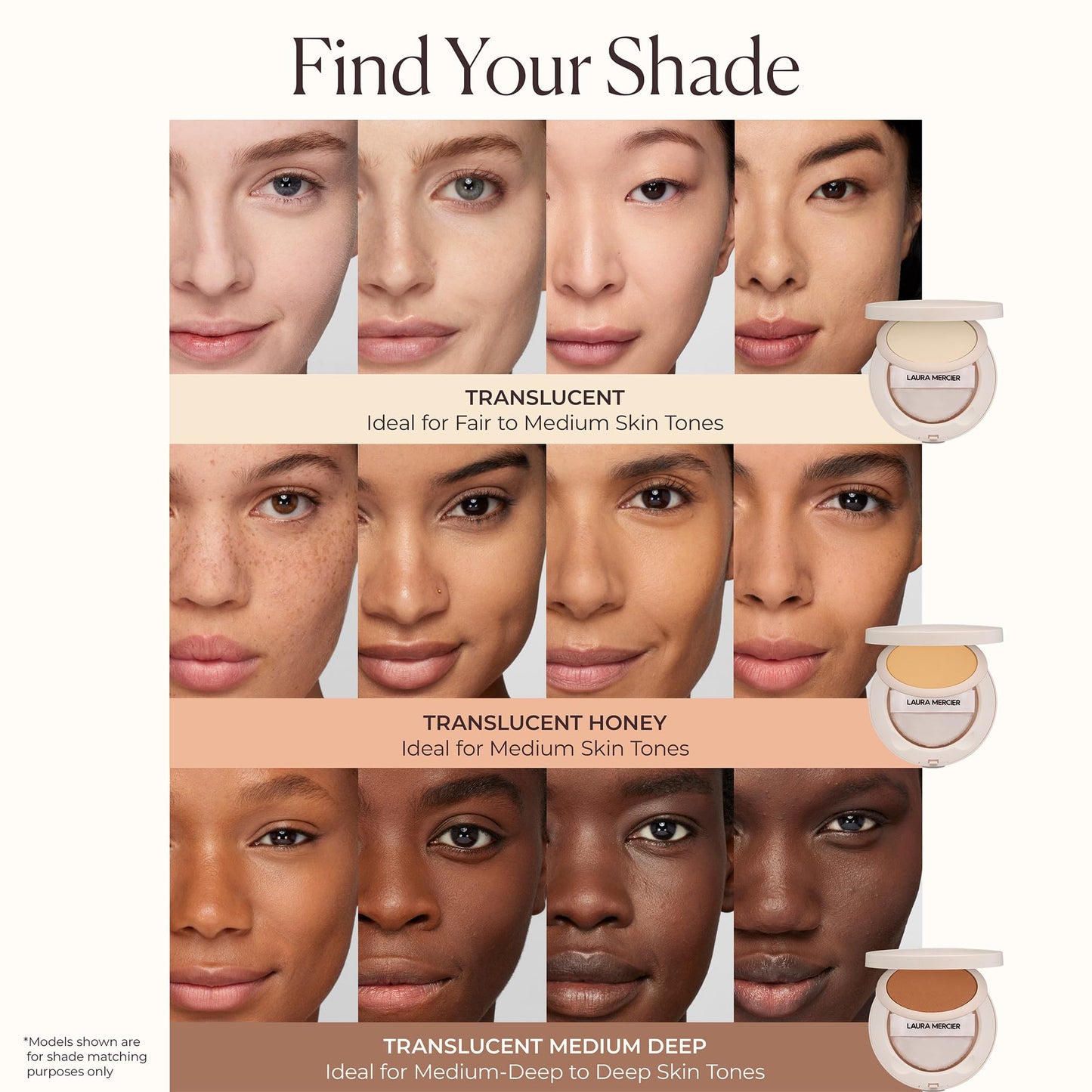 Laura Mercier Ultra-Blur Talc-Free Waterproof Translucent Pressed Setting Powder, 16HR Weightless Wear and Shine Control, Hyaluronic Acid Infused
