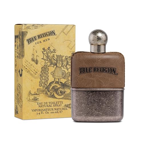 True Religion for Men Original Scent - Mens Cologne, Long Lasting Perfume, Men's Fragrance, Eau de Toilette Spray with Notes of Cardamom, Pepper &