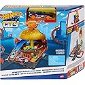 Hot Wheels City Burger Drive-Thru Playset with 1 Vehicle, Connects to Other Playsets & Tracks, Gift for Kids Ages 4 to 8 Years Old
