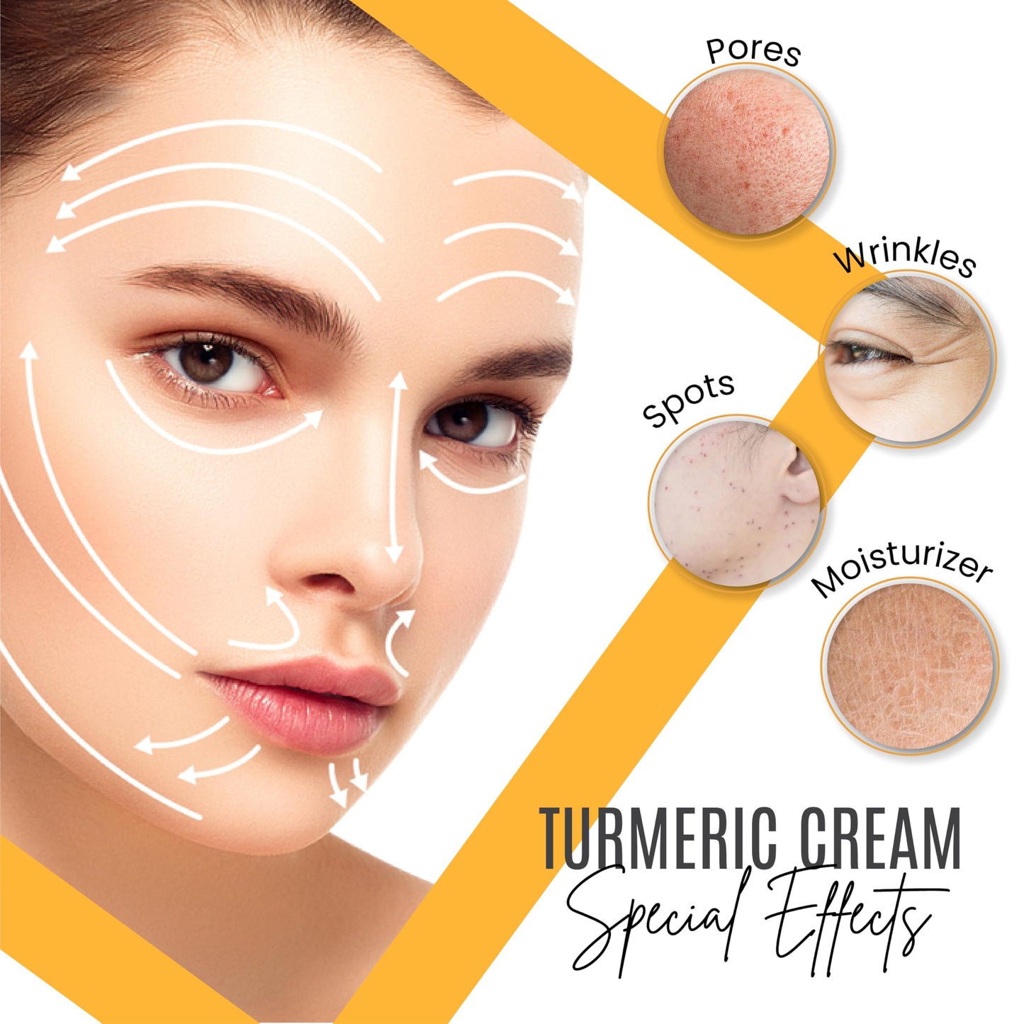 Turmeric Face Cream + 30% Vitamin C Glow Boosting Moisturizer & Skin Repairing, Hydrating with Organic Ingredients Anti-Aging Facial Cream, Normal