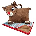 Animal Adventure®| Rudolph The Red-Nosed Reindeer®|Rudolph| Character Cuddle Combos™| 2-in-1 Stow-n-Throw Cuddle Bud with Carrying Handle & Zipper…