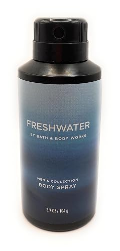 Bath & Body Works Mens Collection Freshwater Deodorizing Body Spray 3.7 Fluid Ounce