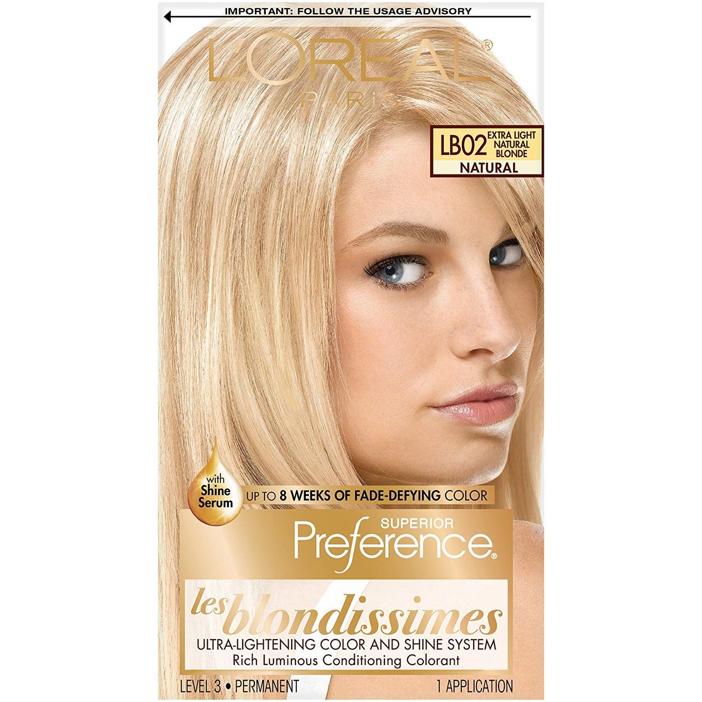 L'Oreal Superior Preference Les Blondissimes, LB02 Extra Light Natural Blonde (Natural) 1 ea (Pack of 5)