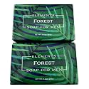 Greenwich Bay Trading Co. Forest Elements Soap For Men, 8.6 oz Bars, Set of 2, Enriched with Botanical Butters and Virgin Olive Oil