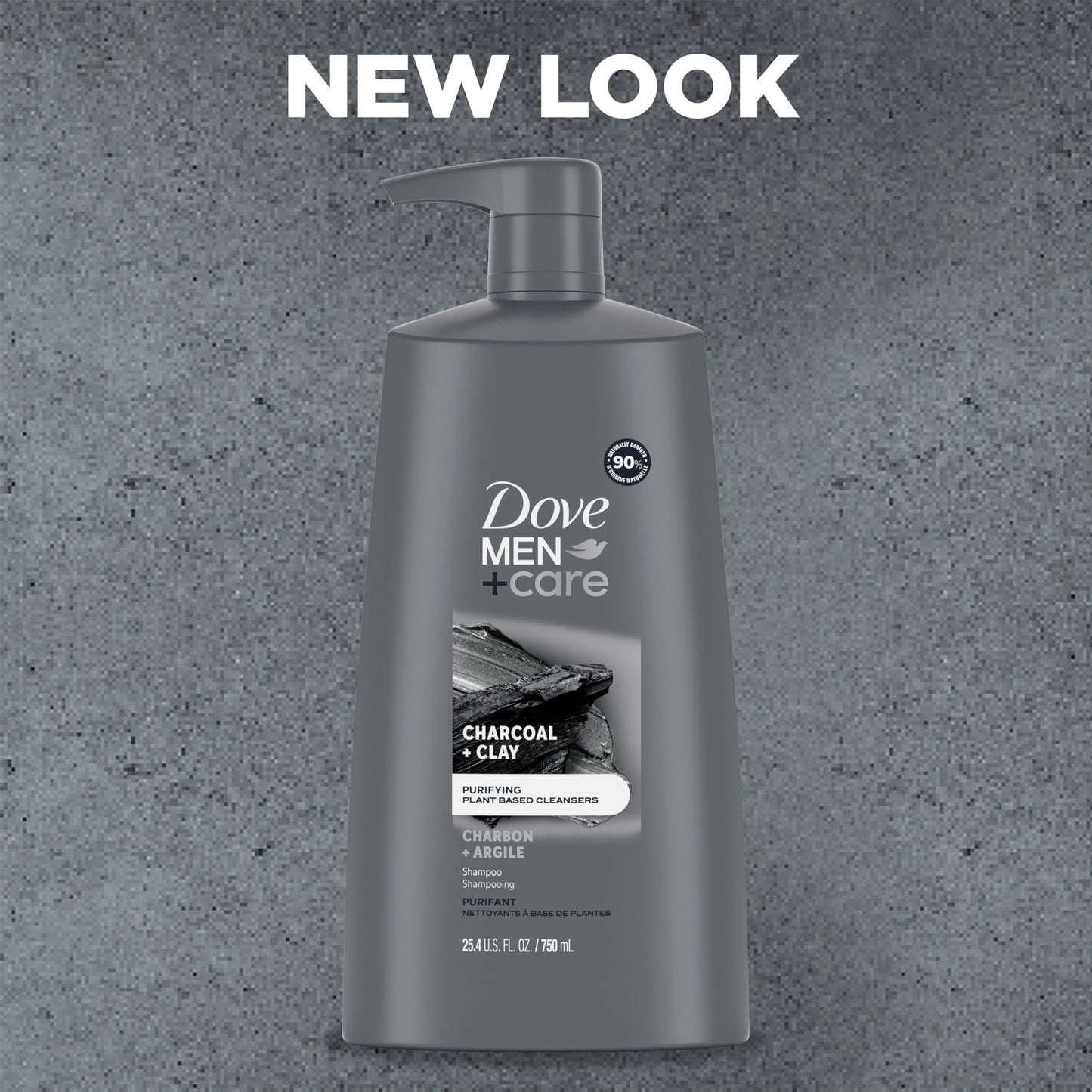 100% recycled & recyclable plastic bottle. Cruelty-free shampoo. Globally, Dove does not test on animals.