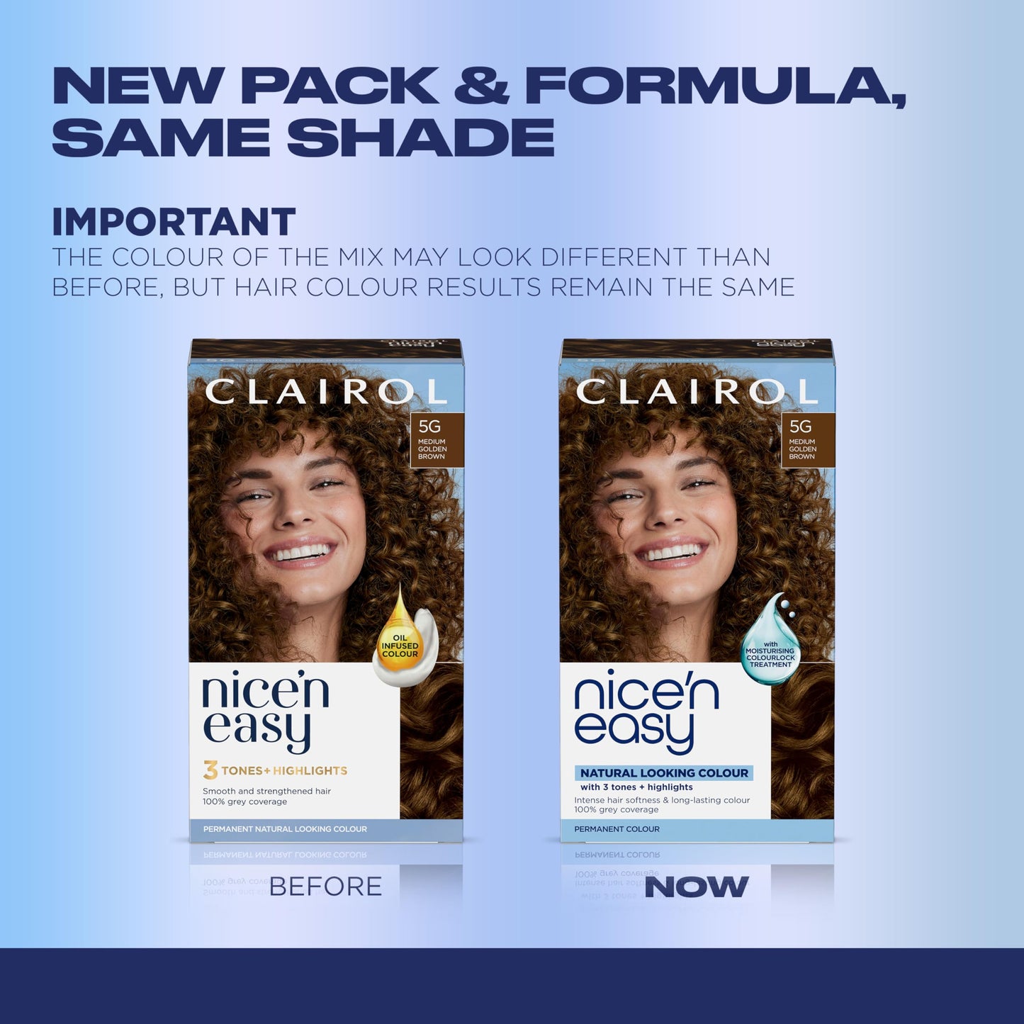 Clairol Nice'n Easy Permanent Hair Dye, 4R Dark Auburn Hair Color, Pack of 1 - Packaging May Vary