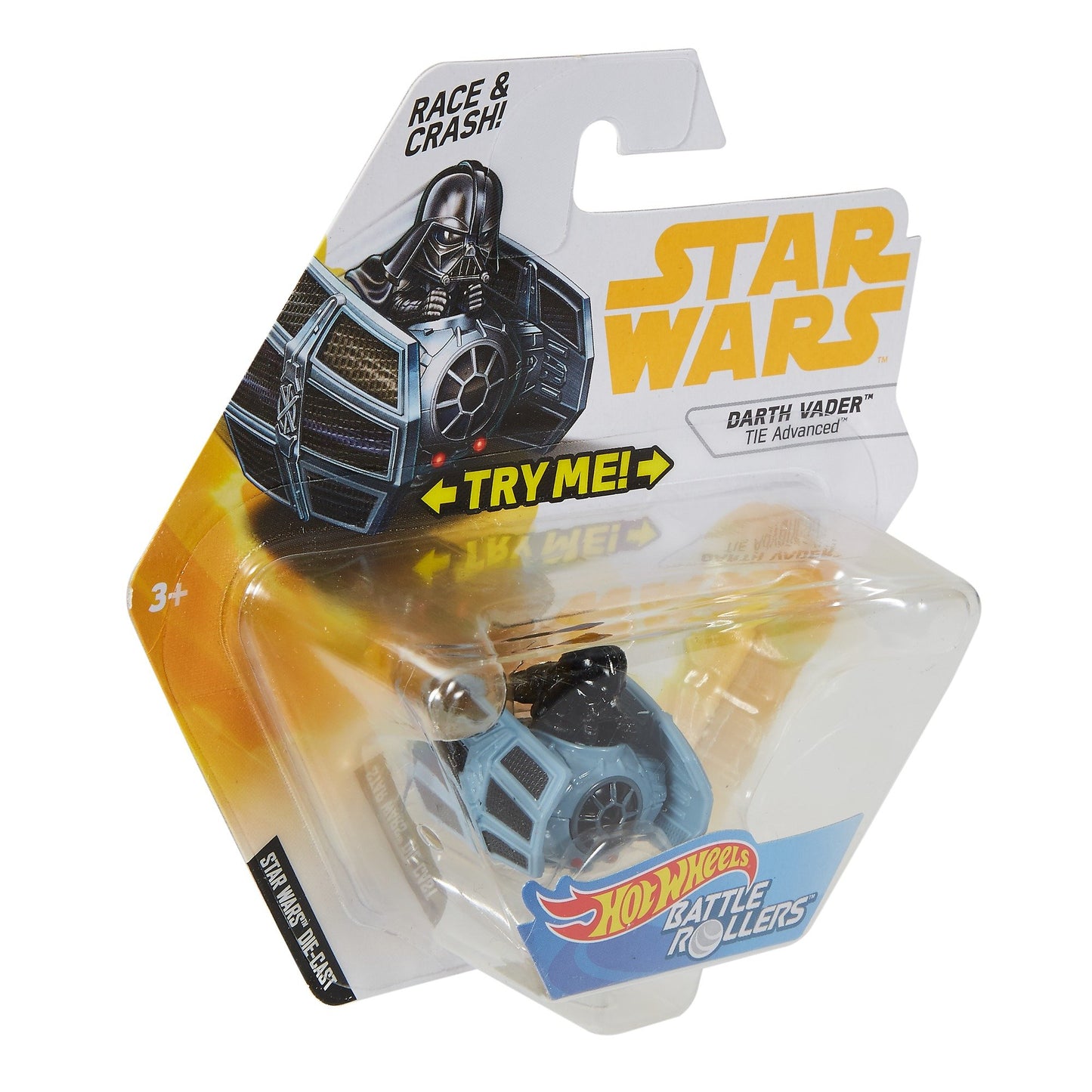 Hot Wheels Star Wars Battel Rollers Darth Vader Tie Advanced Vehicle