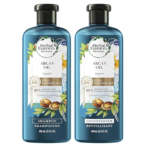 Herbal Essences Argan Oil of Morocco Shampoo and Conditioner for Color Treated Hair, , Paraben Free, BioRenew, Bundle Pack, 13.5 FL OZ