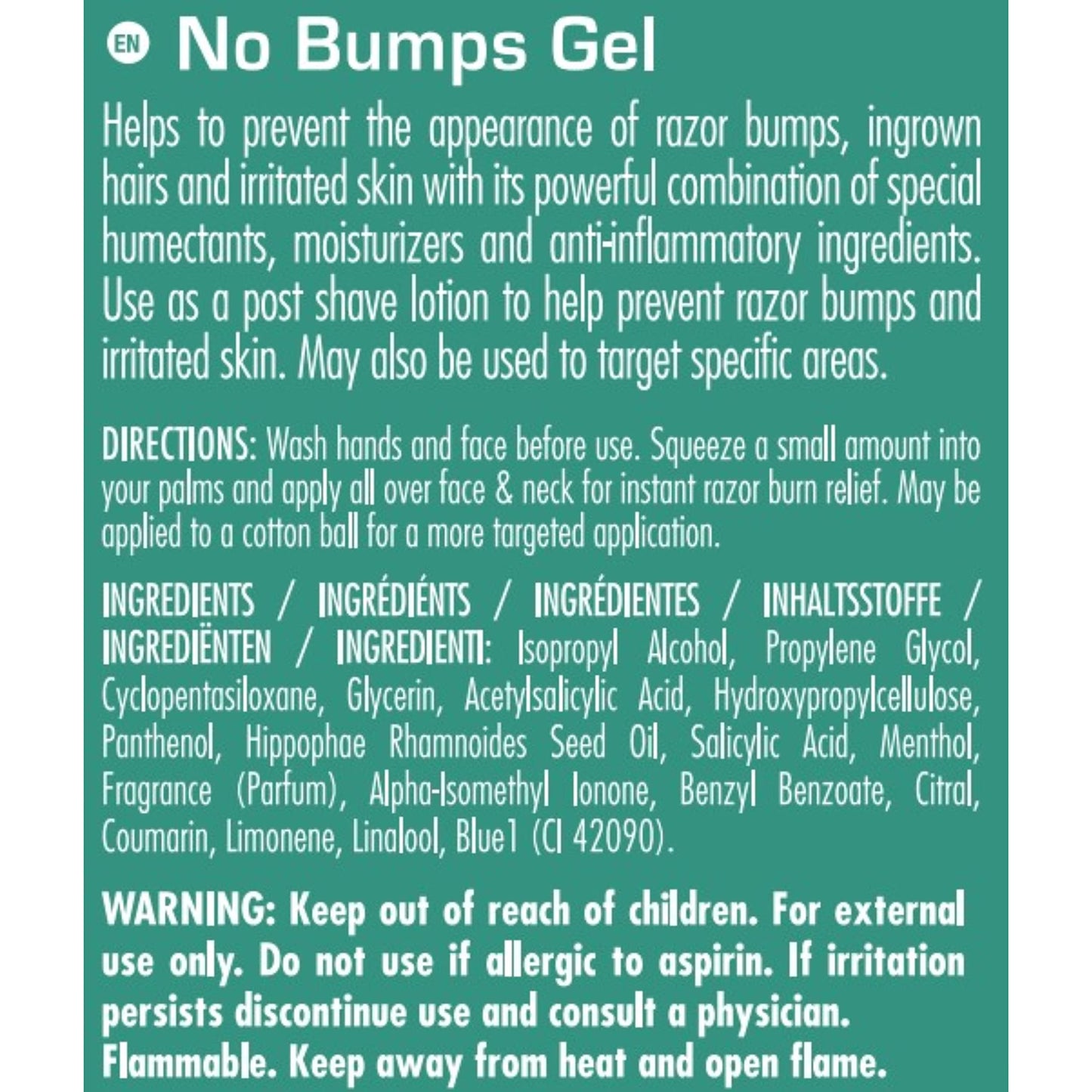 Clubman Pinaud Shave Gel No Bumps After Shave for Men Sensitive Skin 4 oz 2 pack