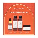 Fable & Mane Good Karma Hair Gift Set, for Stronger, Healthier Hair. Travel-sized Minis of HoliRoots Hair Oil, Hydrating Shampoo, Conditioner and Hair