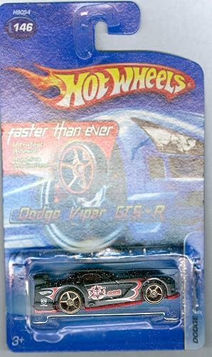 Hot Wheels 2005-146 Dodge Viper GTS-R FTE 1:64 Scale Faster Than Ever BLACK