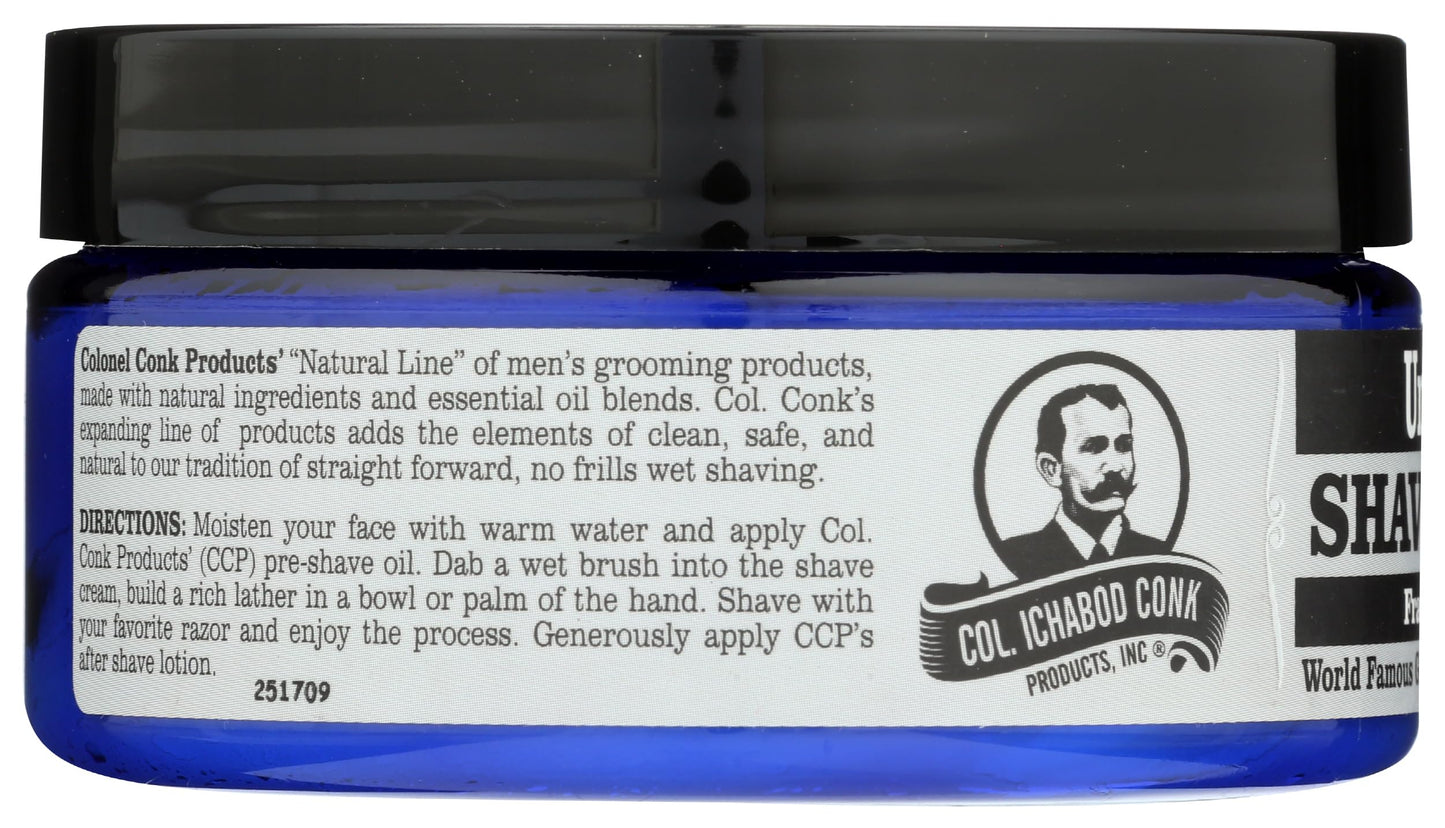 COLONEL CONK Shave Cream Unscented, 5.5 FZ