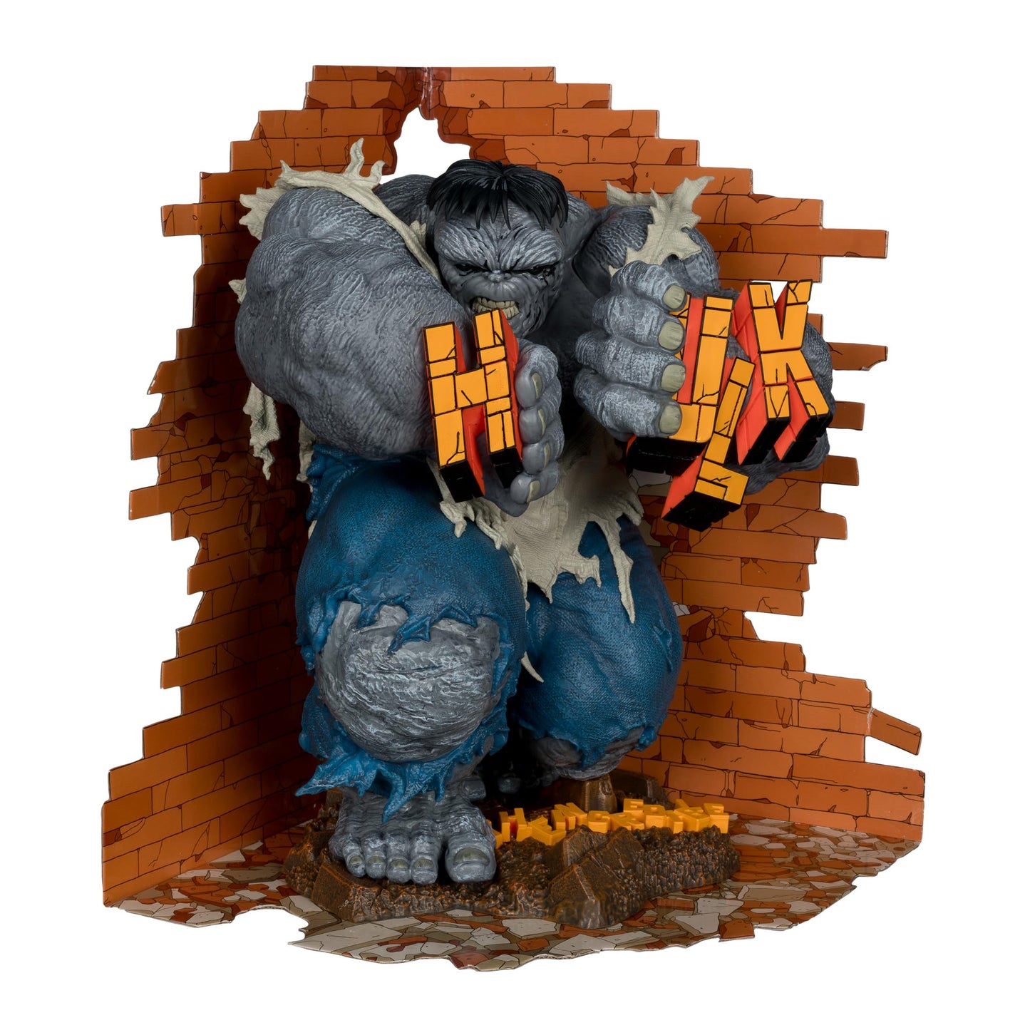 McFarlane Toys - Marvel The Incredible Hulk 1:6th Scale Collectible with Scene (The Incredible Hulk #345)