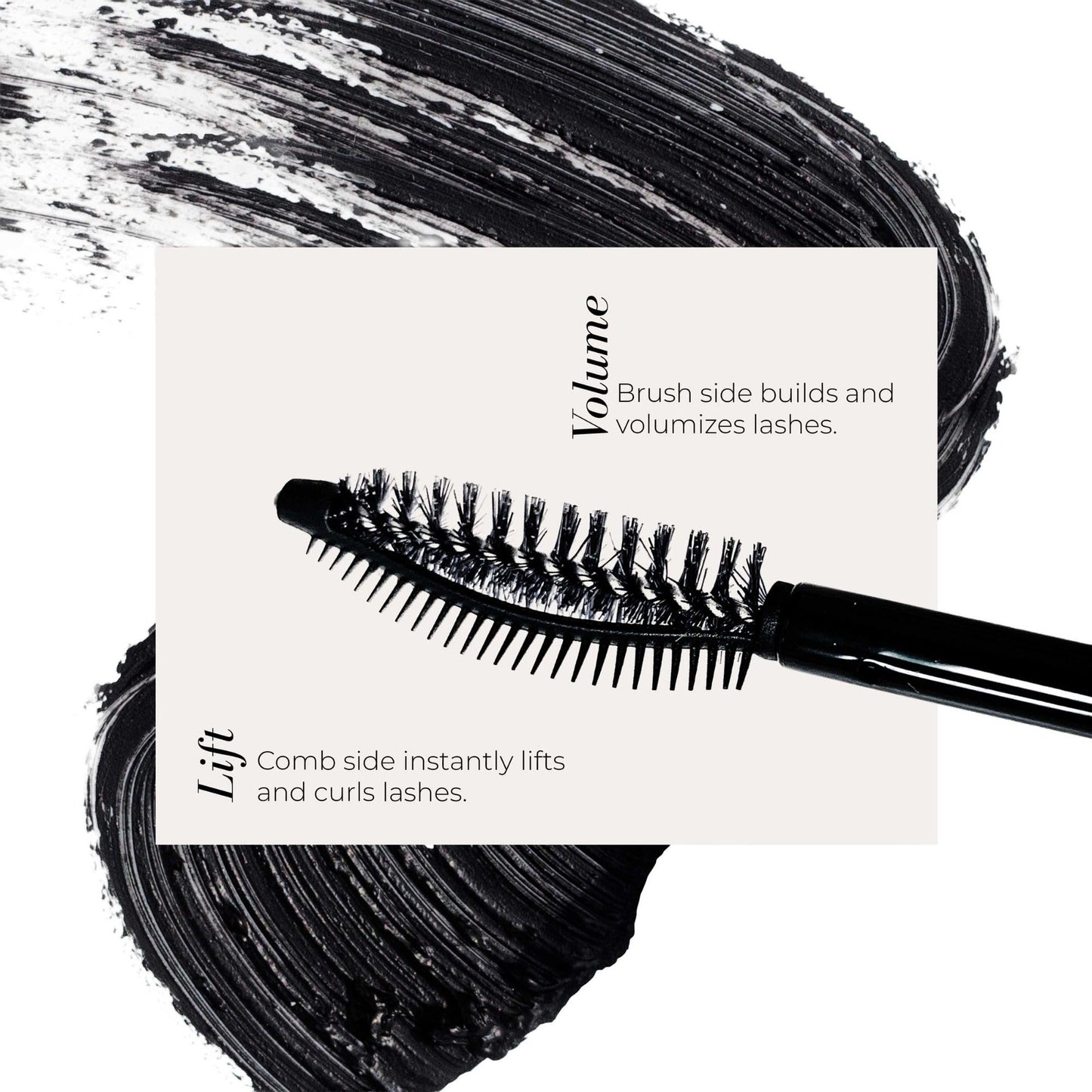 Fitglow Beauty Vegan Good Lash + Mascara | 2-in-1 Volumizing Lengthening & Conditioning Eyelash Mascara | Natural Lash Serum | Reduces Shedding