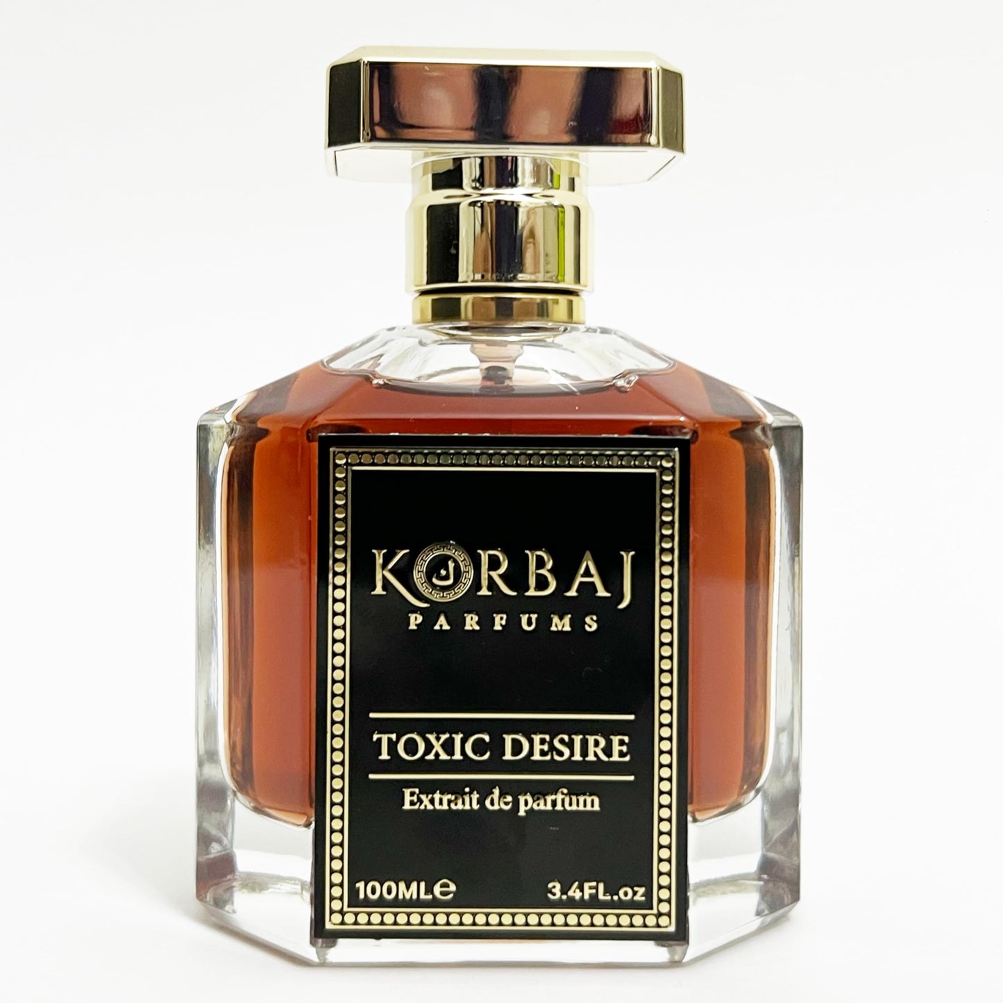 KORBAJ PARFUMS Toxic Desire - Arabian Perfume for Women and Men, EDP Mens Cologne with Cognac Oil, Oak Absolute, Cinnamon Essence, Tonka Bean