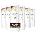 Olay In-Shower Rinse-Off Body Conditioner for Dry Skin with B3 and Coconut Oil for Lasting Hydration, 8 Fl Oz (Pack of 6)