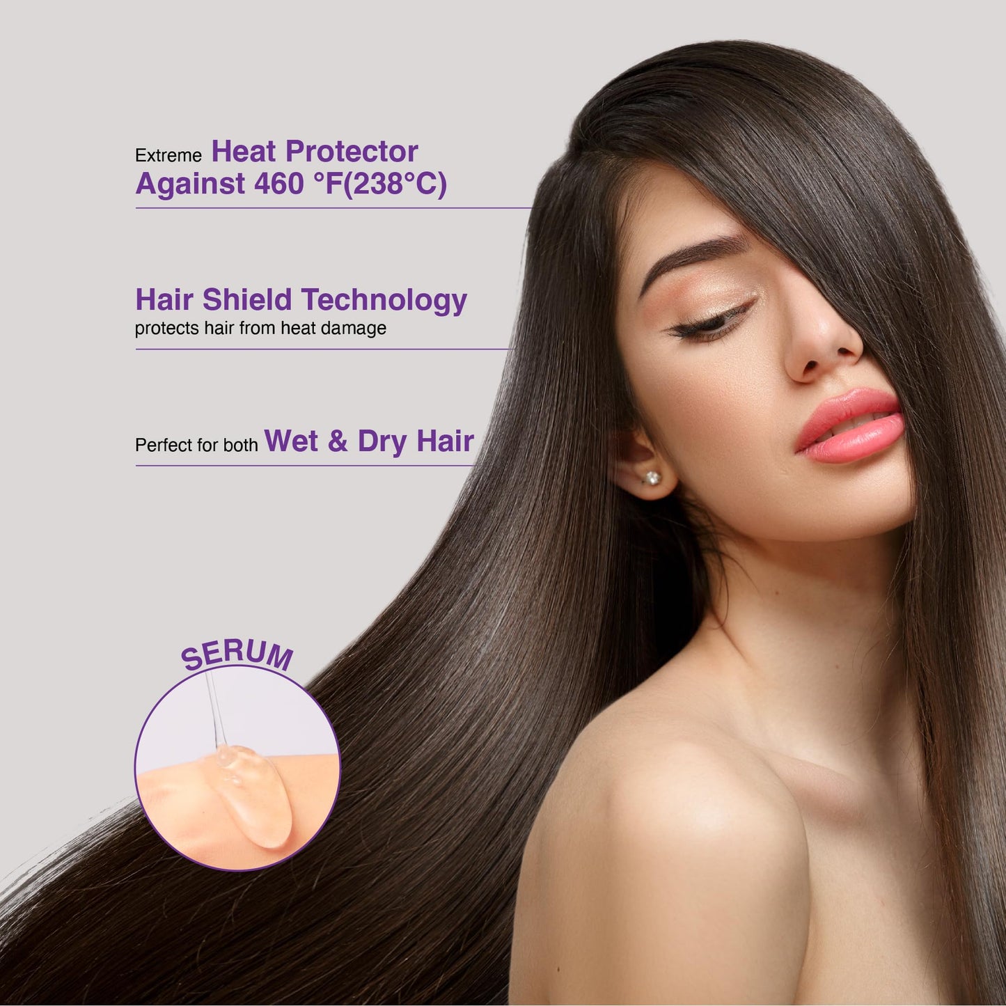 Red by Kiss Heat Protector Hair Styling Serum, Thermal Protection Ultra Shine Oil Serum, Protects Hair from Heat Damage, Anti Frizz Strengthening