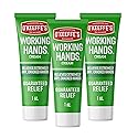 O'Keeffe's Working Hands Hand Cream for Extreme Dryness - 1 oz Tube (3 Pack) - Repairing Skincare for Cracked, Dry Hands