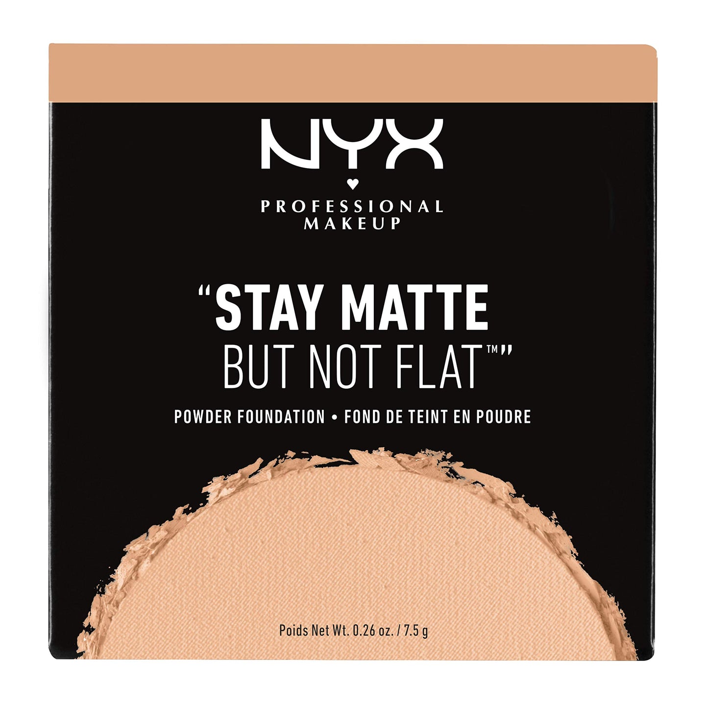 NYX PROFESSIONAL MAKEUP Stay Matte But Not Flat Powder Foundation, Soft Beige