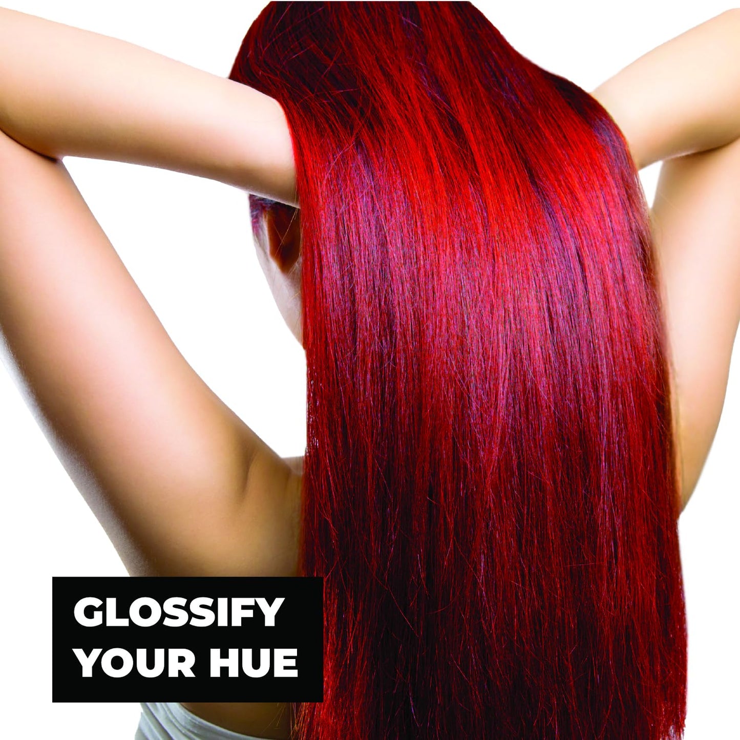 Keracolor High Shine Tinted Hair Gloss, In-Shower Hair Glaze, Sheer Color-Enhancing Glossing Treatment, Red, 8 Fl Oz