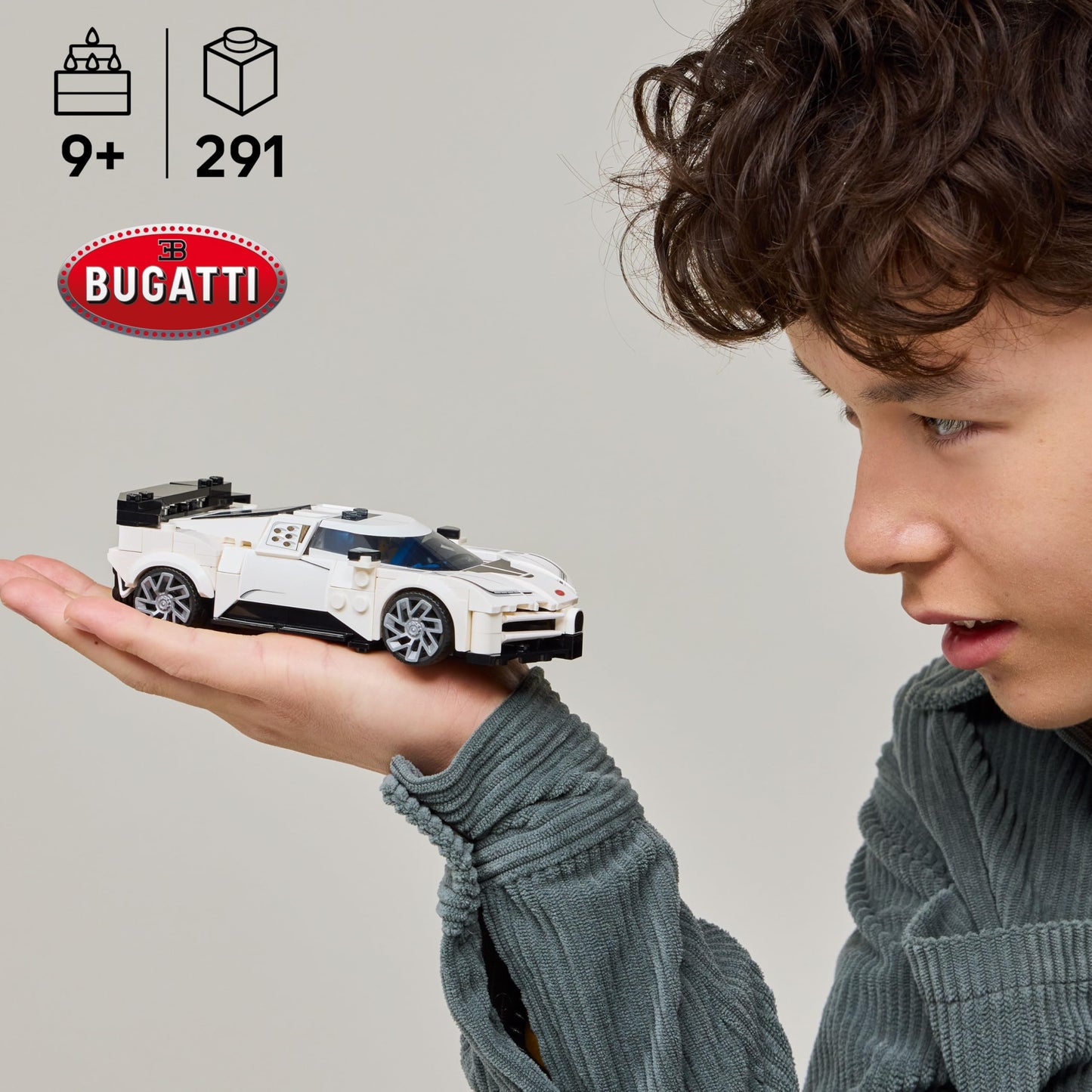 LEGO Speed Champions Bugatti Centodieci 77240 Hypercar Toy, Buildable Model Kit for Kids Ages 9+, Pretend Play Sports Car Gift for Racing Fans
