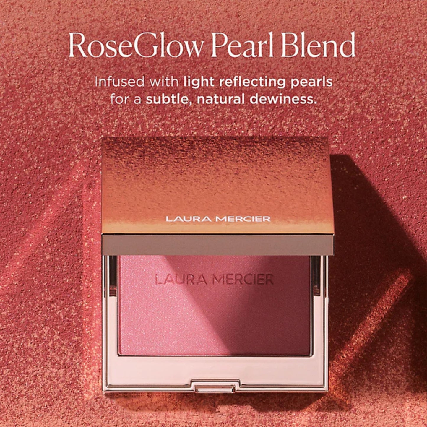 Laura Mercier RoseGlow Blush Color Infusion: Sheer Pressed Powder Blush for Cheeks, Buildable Formula, 10HR Wear, Glowing Long Lasting Color, Very