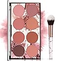 NewBang 8 Colors Blush Palette, Matte Mineral Blush Powder Bright Shimmer Face Blush,Contour and Highlight Blush Palette,Professional Facial Beauty