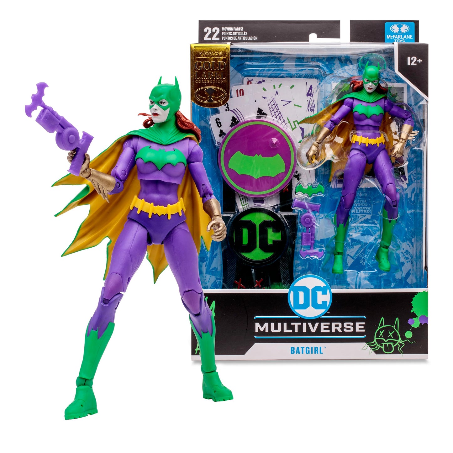 McFarlane DC Multiverse Action Figure Batgirl Jokerized (Three Jokers) (Gold Label) 18 cm