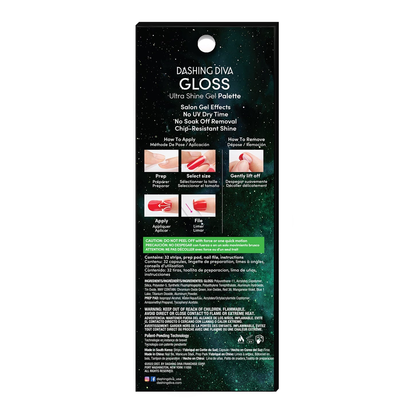 Dashing Diva Gloss Halloween Nail Strips - Spell on You | UV Free, Long Lasting, Cute Gel Stickers | 32 Wraps, Prep Pad, File Included Beauty & Personal Care Dashing Diva