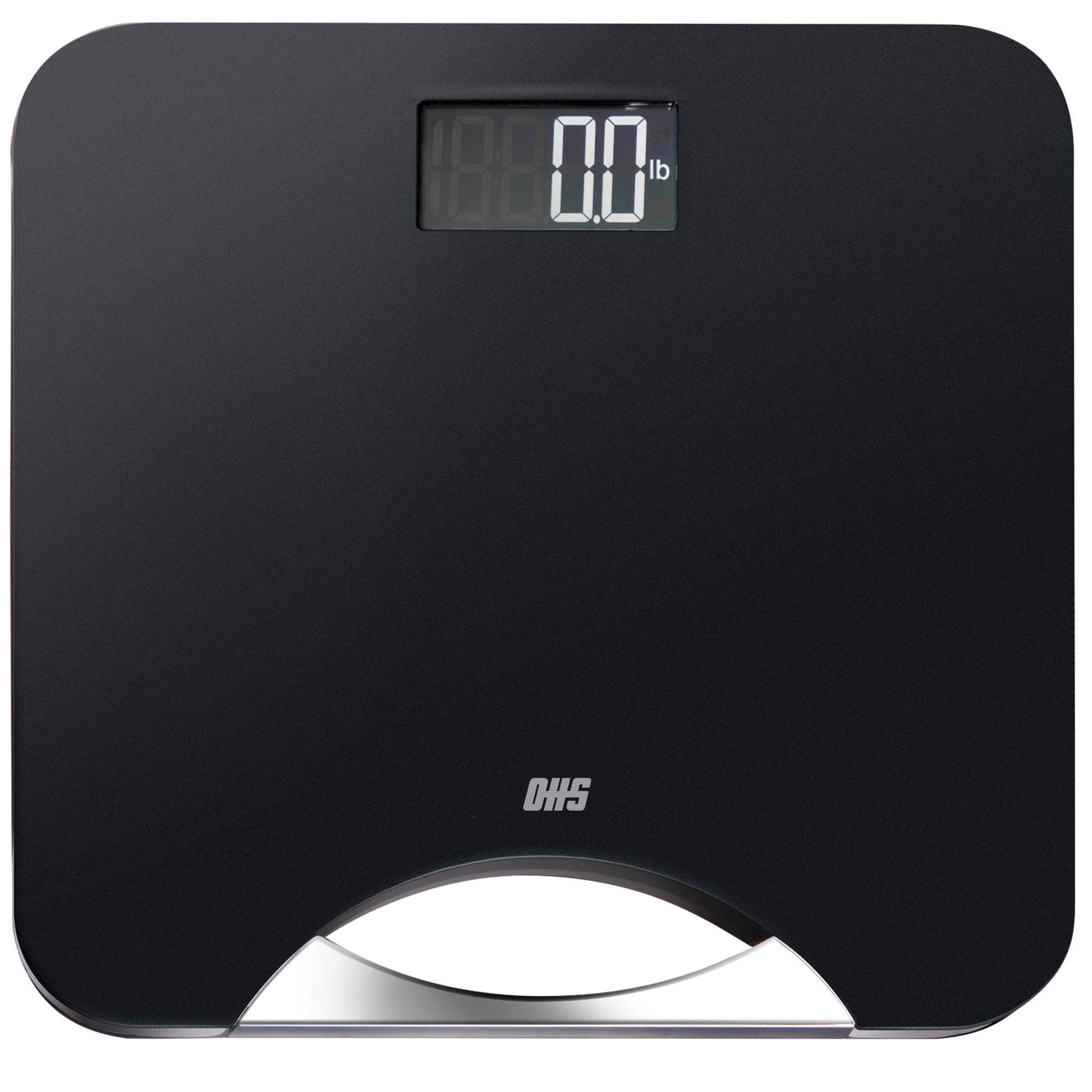 Optima Home Scales Si-400 Silhouette Bathroom Weight Scale, Black