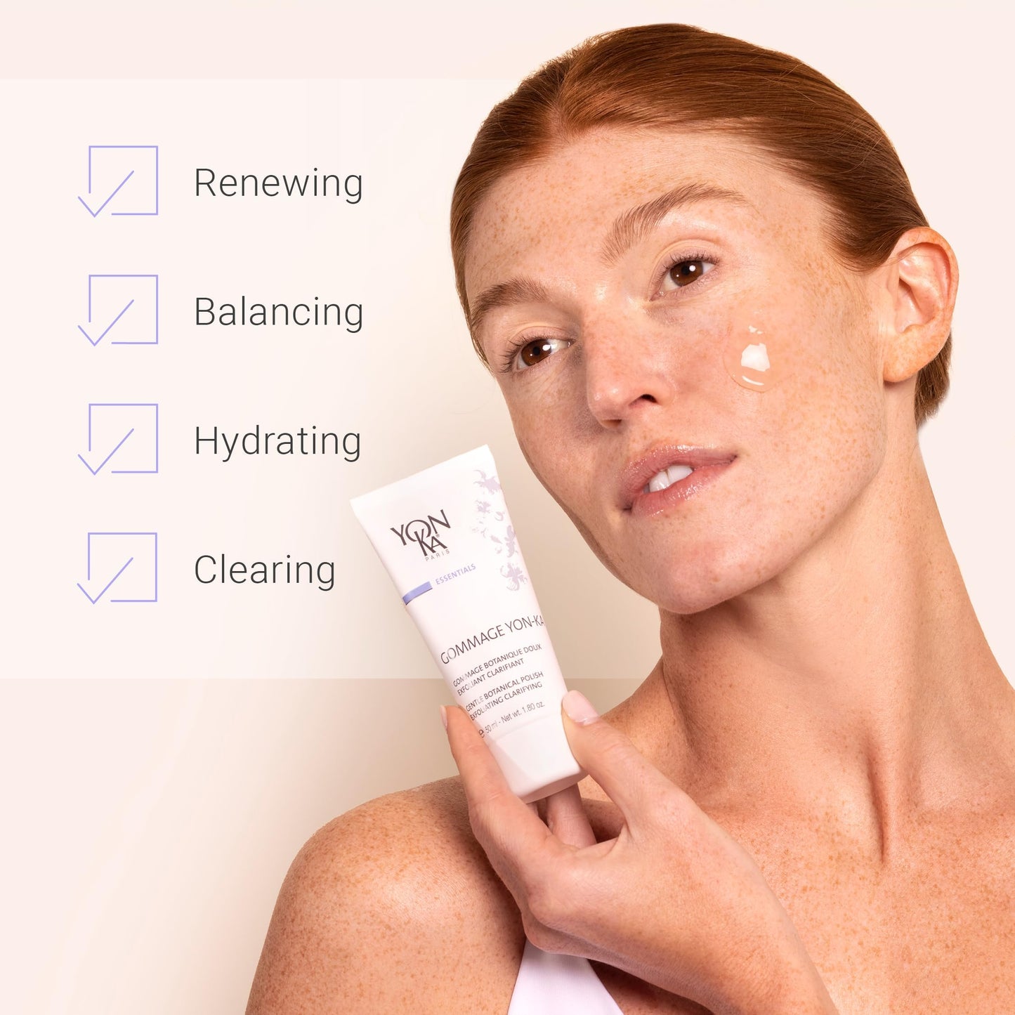 Yon-Ka Gommage Peeling Gel | Gentle Facial Exfoliator to Brighten and Balance | Help Tighten Pores and Reduce the Look of Redness | Paraben-Free |