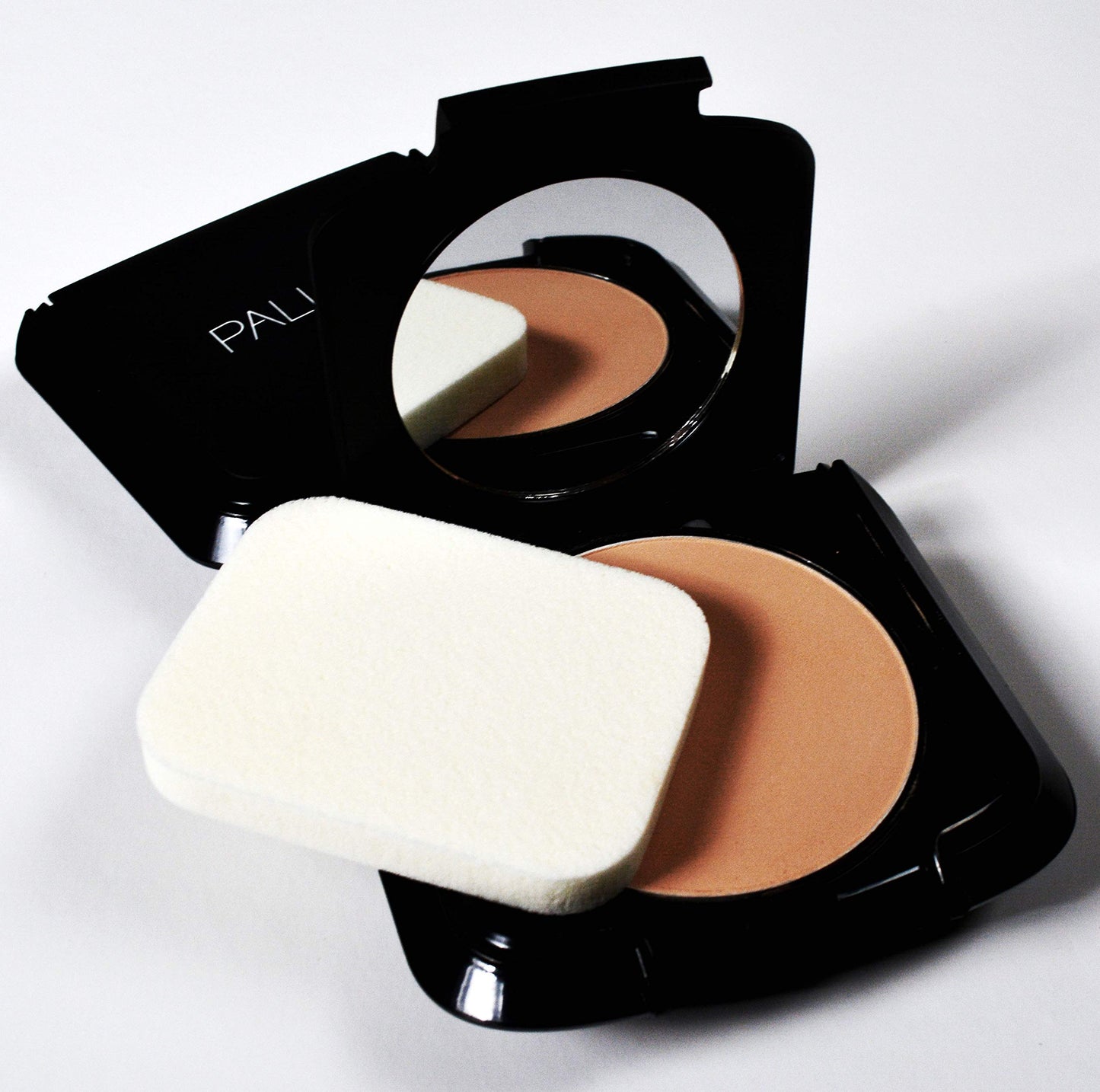 Palladio Dual Wet and Dry Foundation with sponge and Mirror, Squalane Infused, Apply Wet for Maximum Coverage or Dry for Light Finishing and Touchup