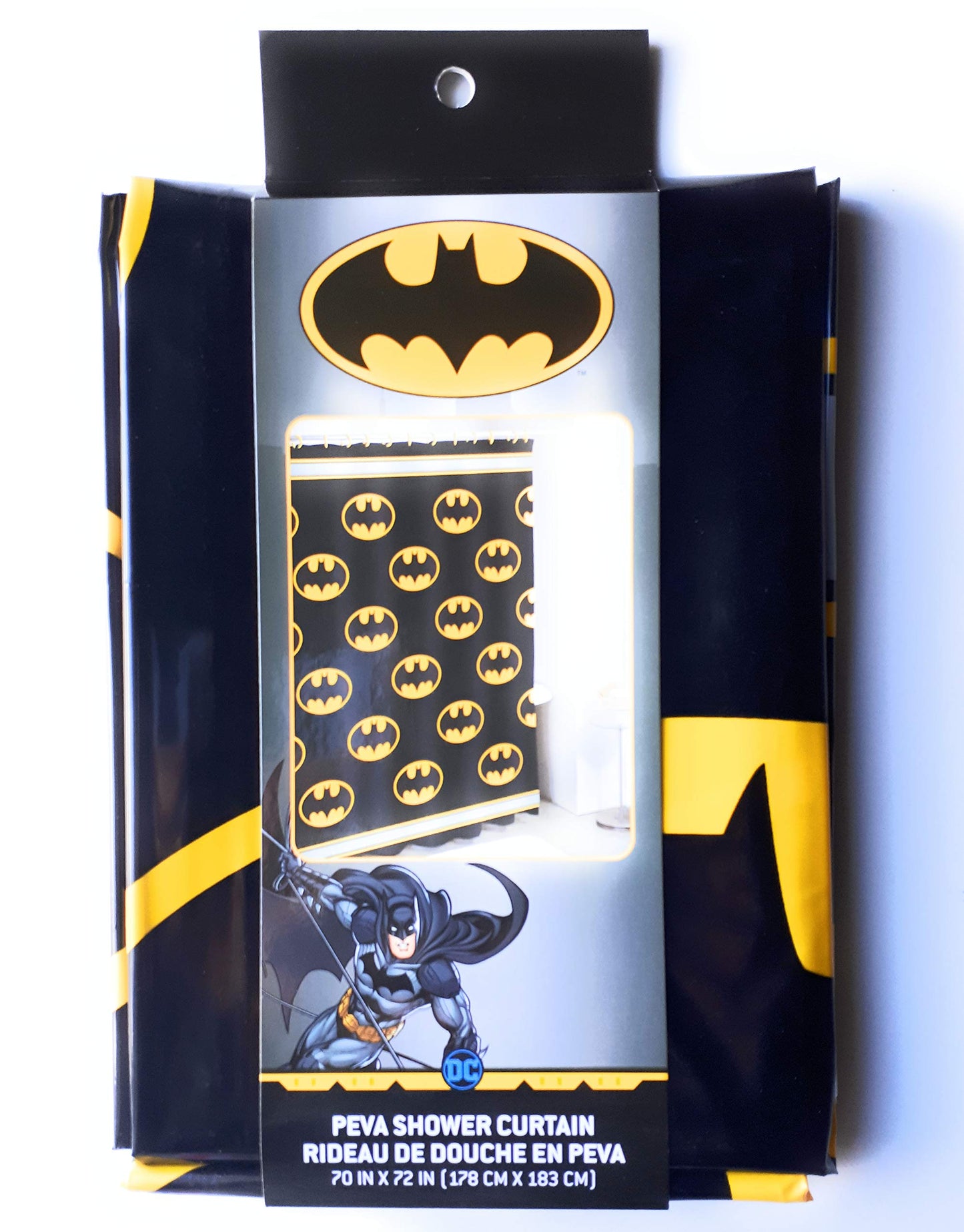 Warner Brothers Batman Logo PEVA Shower Curtain
