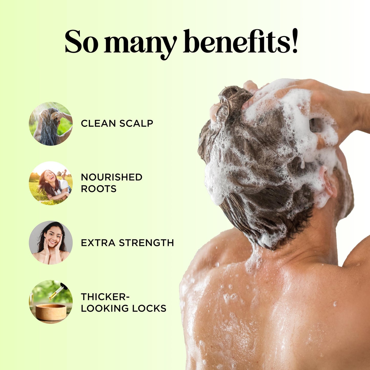 Clarifying Shampoo for Build Up & Oily Hair - Tea Tree Shampoo for Men and Women with Rosemary Essential Oil for Oily Hair and Scalp - Color Safe