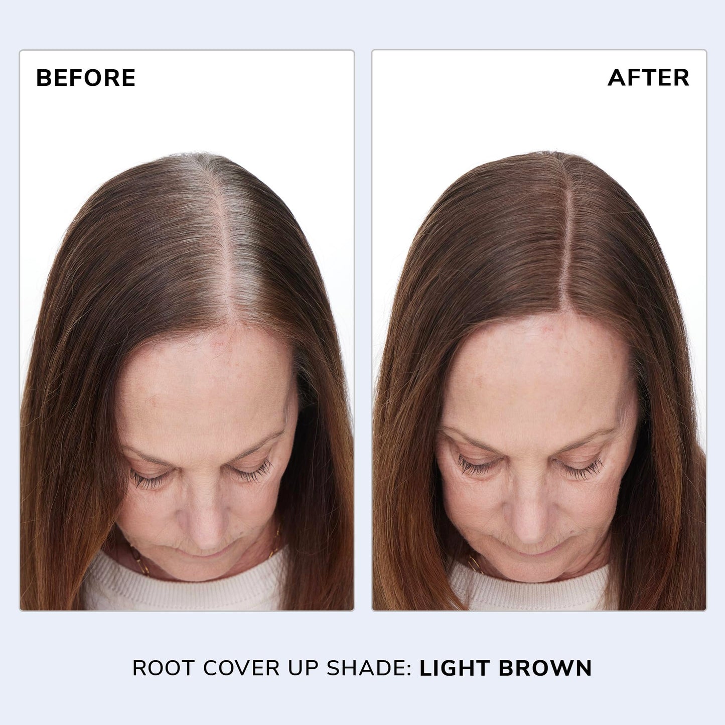 COLOR WOW Root Cover Up, Light Brown - Instant Grey Coverage and Temporary Touch-Up, Water and Sweat Resistant, No mess Award-Winning Formula